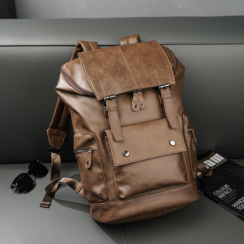 Retro Backpack for Men ⎜ Spacious Leather Backpack in a Casual Design for Everyday Life and Leisure