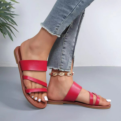 Comfortable Sandals for Women ⎜ Slim Slip - Ons with Adjustable Straps for Summer