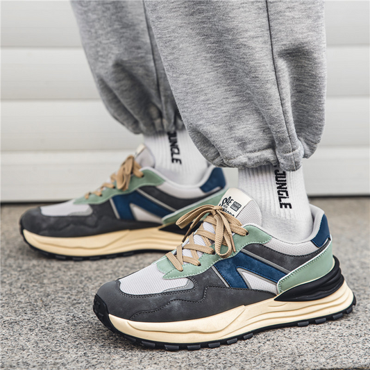Men's Sneakers ⎜ Breathable Mesh Shoes with Platform and Raised Sole for Autumn