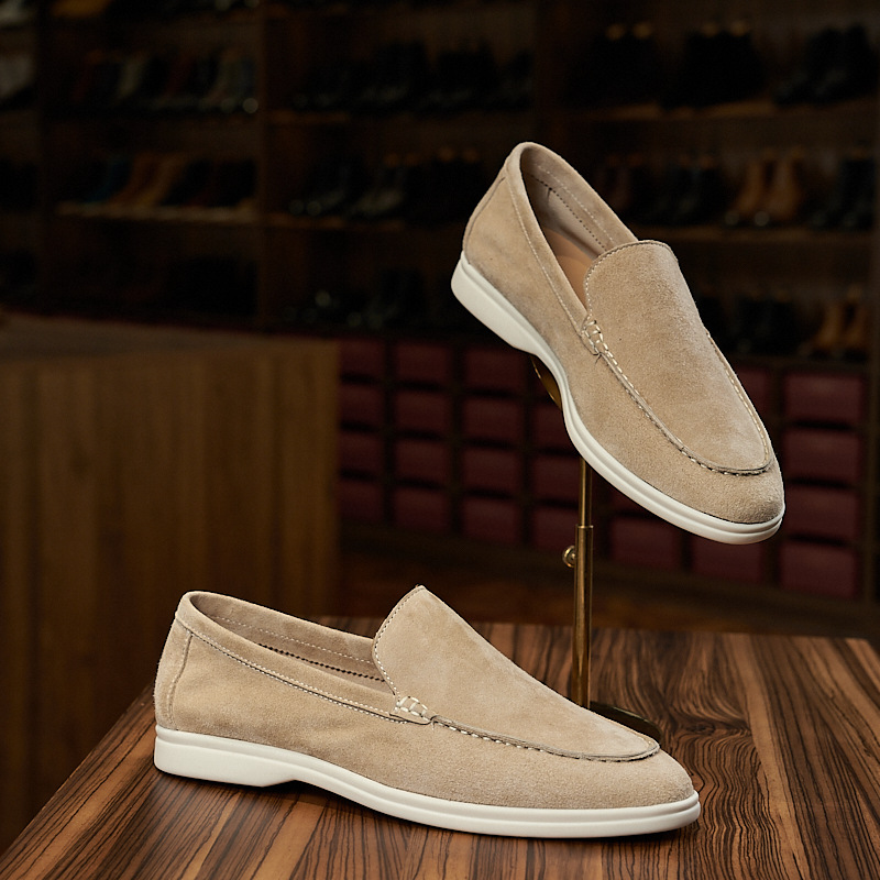 Men's Loafers ⎜ Comfortable Retro - Style Slip - on Shoes in Suede for Everyday Wear