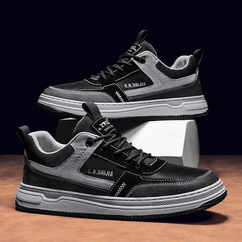 Men's Sneakers ⎜ Fashionable Leather Casual Shoes for Spring in Retro Style