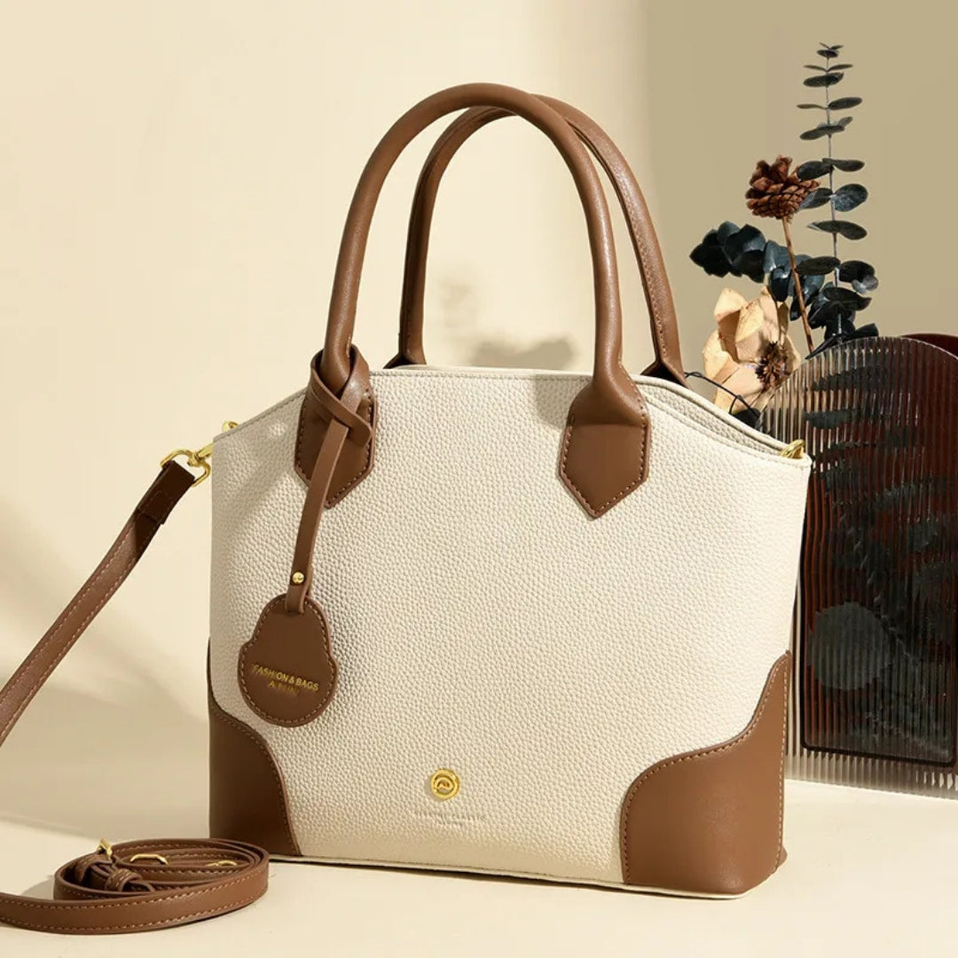 Elegant Faux Leather Handbag ⎜ Versatile and Spacious for Everyday Use
