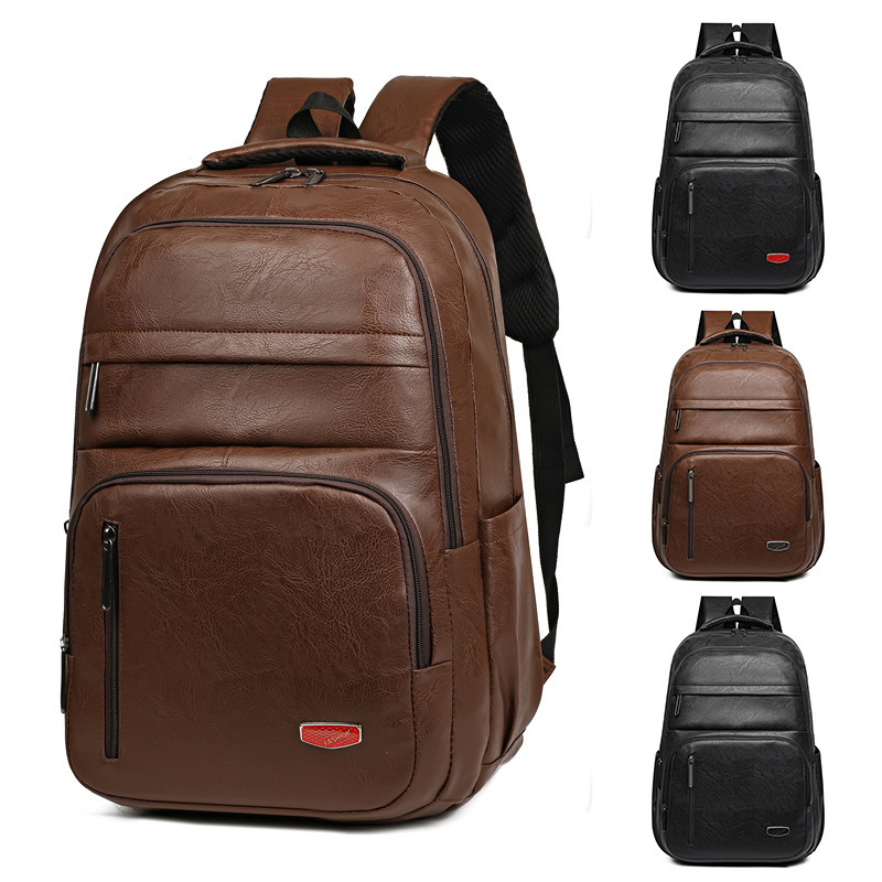Leather Backpack for Men ⎜ Robust Business Backpack with Plenty of Storage Space for Work and Travelling