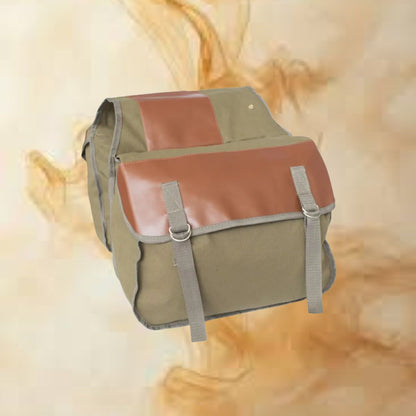 Canvas Motorbike Side Bag ⎜ Robust Pannier with Large Storage Space for Touring and Everyday Use