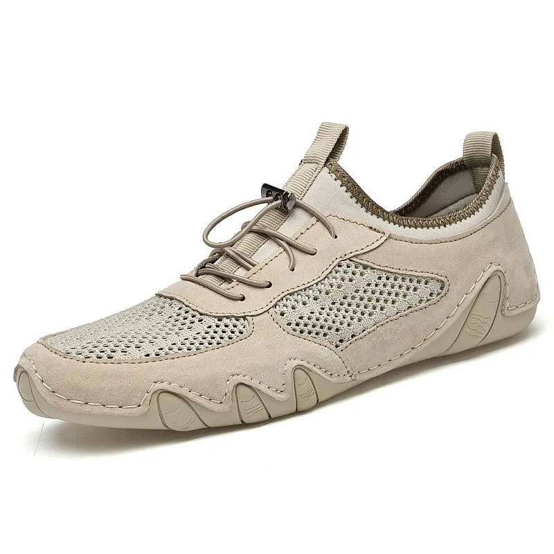 Breathable Men's Slip - on Shoes ⎜ Comfortable Casual Leather Shoes for Everyday Wear and Travelling