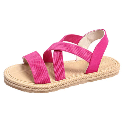 Women's Casual - Style Sandals ⎜ Comfortable Shoes with Elasticated Straps and Fashionable Sole