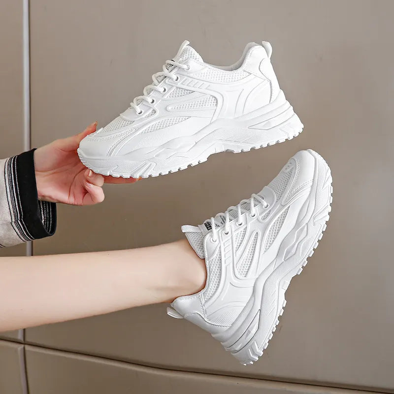 Women's Trainers ⎜ Comfortable Running and Leisure Shoes with a Thick Sole Profile for Everyday Wear