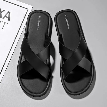 Lightweight Slip - on Shoes for Men ⎜ Comfortable , Black Casual Shoes with Soft Soles