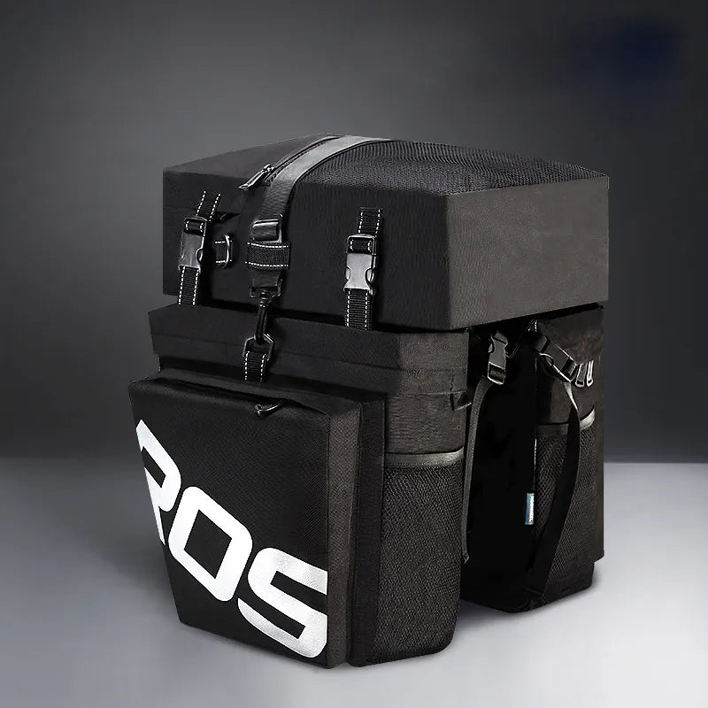Bike Pannier for Pannier Rack ⎜ Waterproof Double Pannier with Large Capacity and Reflective Design