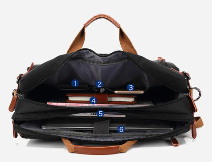 Multifunctional Shoulder Bag for Men ⎜ Robust Bag with Compartments and Adjustable Shoulder Strap
