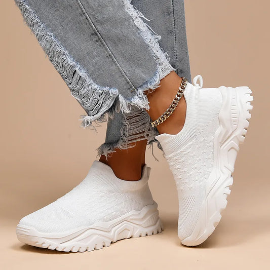 Slip - on Trainers for Women ⎜ Comfortable Shoes with a Breathable Design for Everyday Wear and Comfort