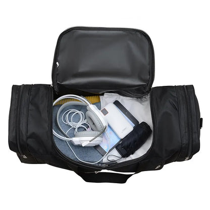 Travel Bag with Shoulder Strap ⎜ Large Capacity with Separation of Wet and Dry Items