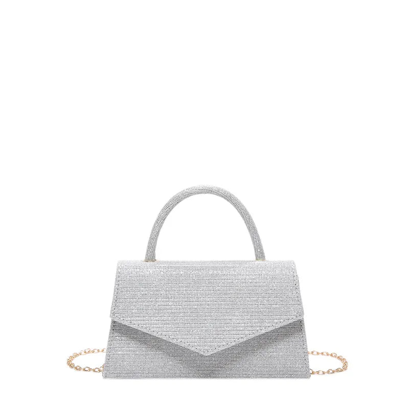 Glittering Handbag for Women ⎜ Elegant Shoulder Bag with Sparkling Design and Chain Strap