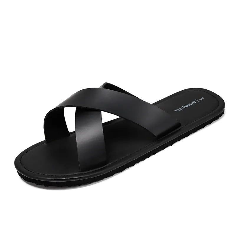 Lightweight Slip - on Shoes for Men ⎜ Comfortable , Black Casual Shoes with Soft Soles