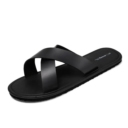 Lightweight Slip - on Shoes for Men ⎜ Comfortable , Black Casual Shoes with Soft Soles