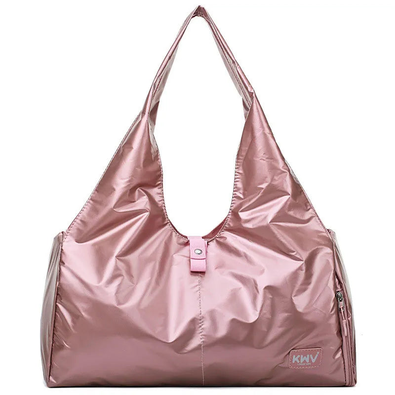 Yoga Bag for Women ⎜ Lightweight Shoulder Bag with Large Main Compartment and Side Zip Pocket