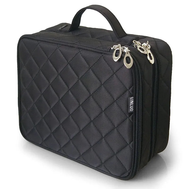Cosmetics Bag for Women ⎜ Large Storage with Compartments and Robust Zip