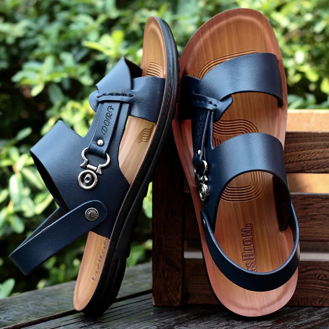 Beach Shoes for Men ⎜ Fashionable Peep - Toe Slippers for the Summer