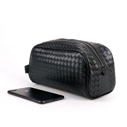 Leather Clutch for Men ⎜ Handmade Bag with Generous Storage Space and Robust Zip