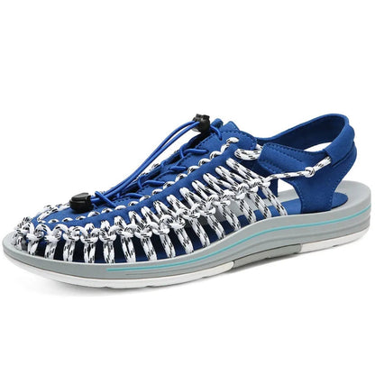 Fashionable Leather Sandals for Men ⎜ Braided Roman Sandals for Summer