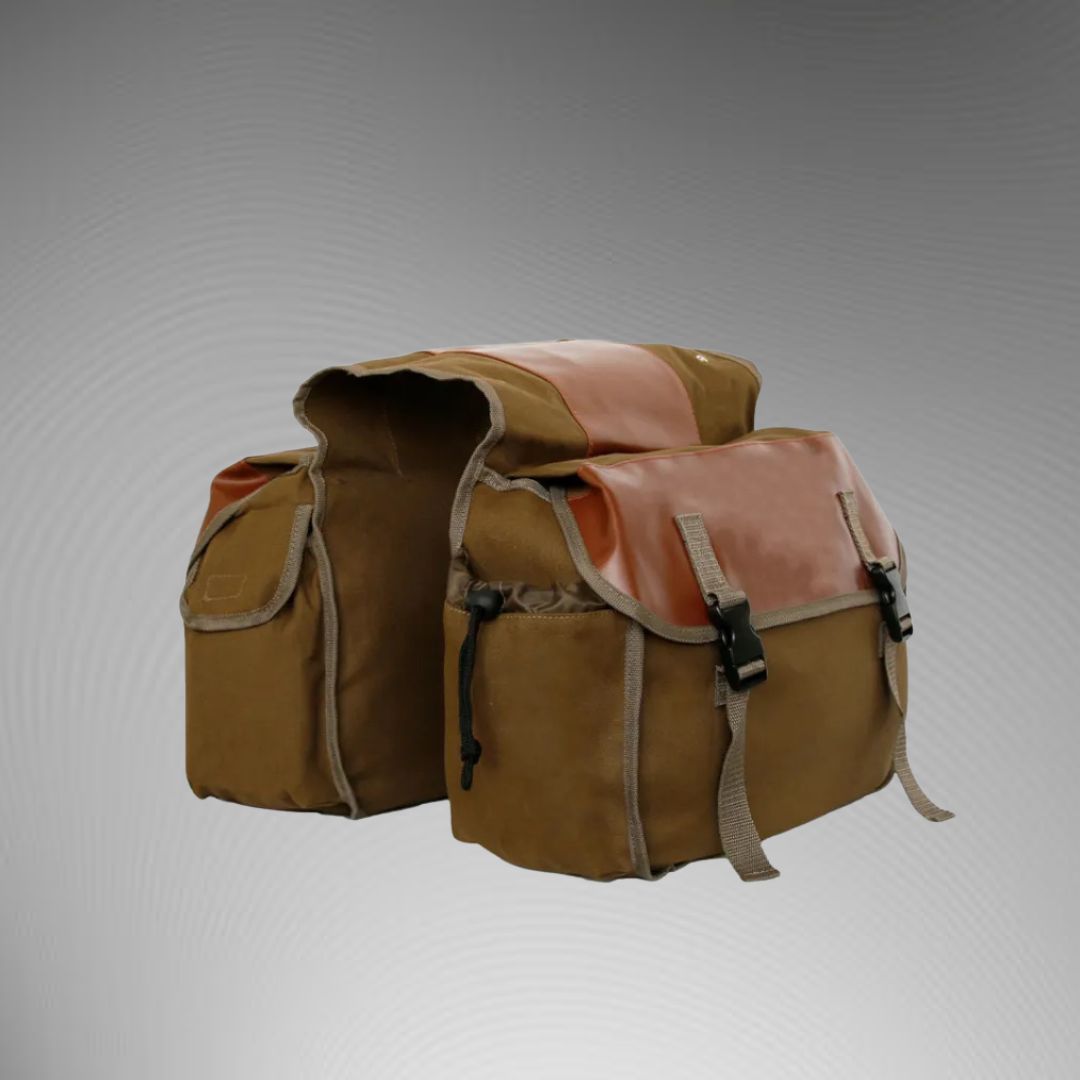Double Pannier for Pannier Rack ⎜ Robust Rear Pannier with Large Storage Space and Weatherproof Design