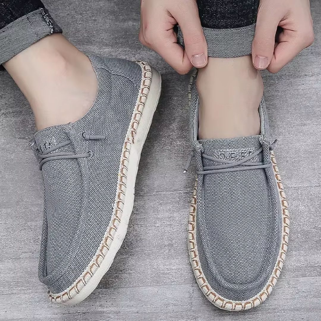 Men's Slip - on Shoes ⎜ Comfortable Summer - Style Canvas Shoes for Leisure and Everyday Wear