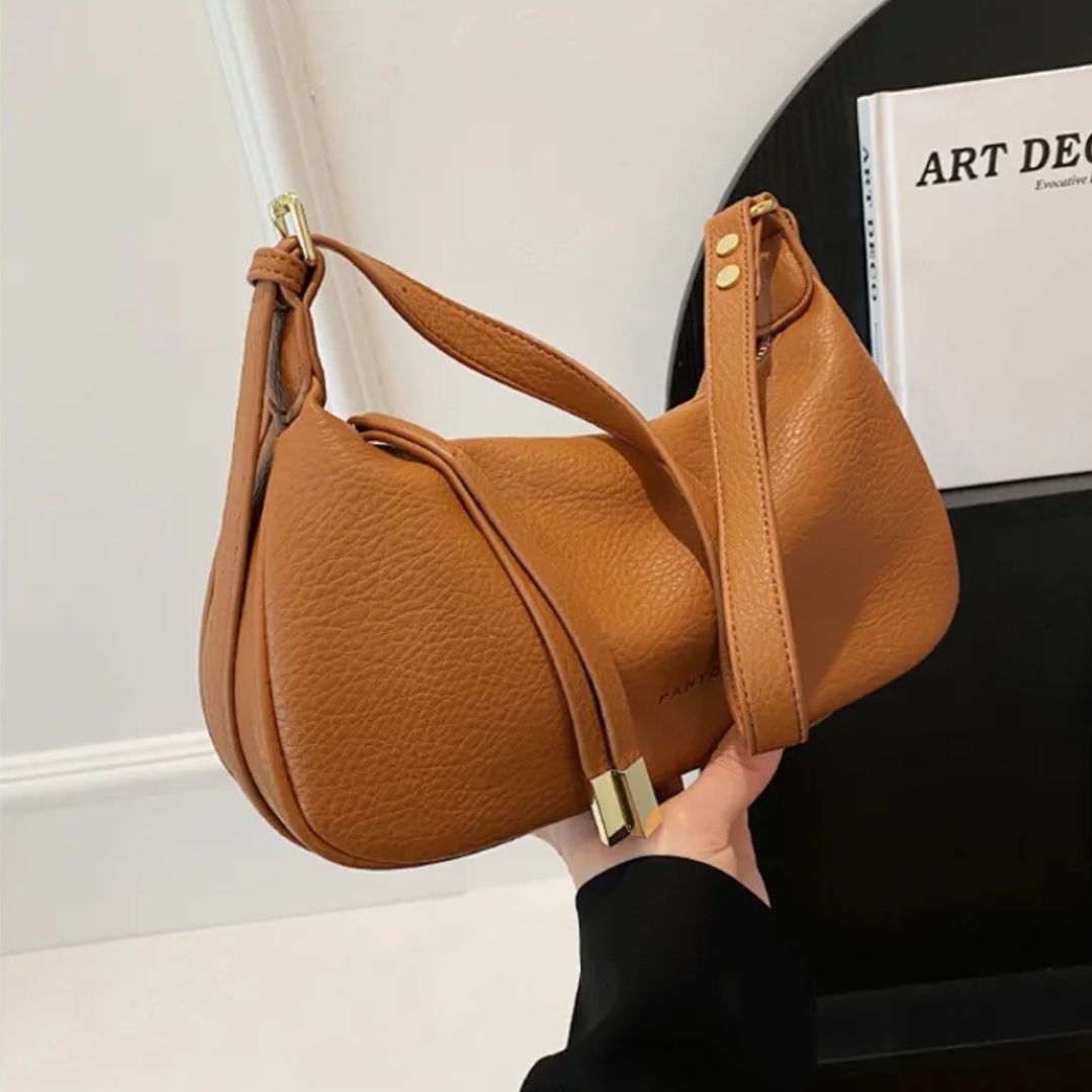 Fashionable Shoulder Bag for Women ⎜ Simple Shoulder Bag in Dumpling Design with Adjustable Strap