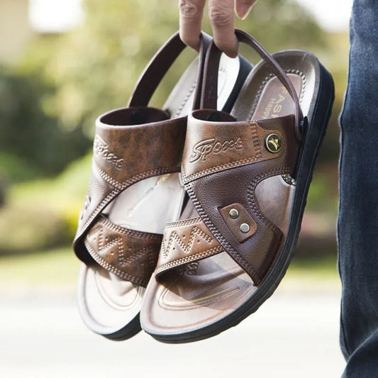 Leisure Shoes for Men ⎜ Versatile Non - Slip Beach Sandals and Slip - On Shoes
