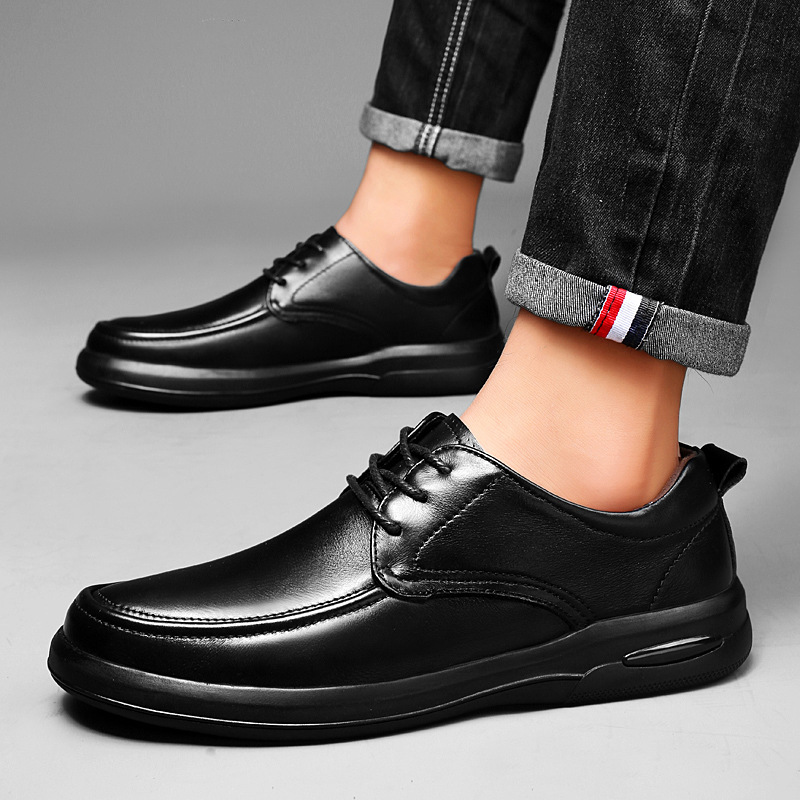 Men's Leather Shoes ⎜ Comfortable Lace - Up Shoes in a Business Design with a Soft Sole for Everyday Wear