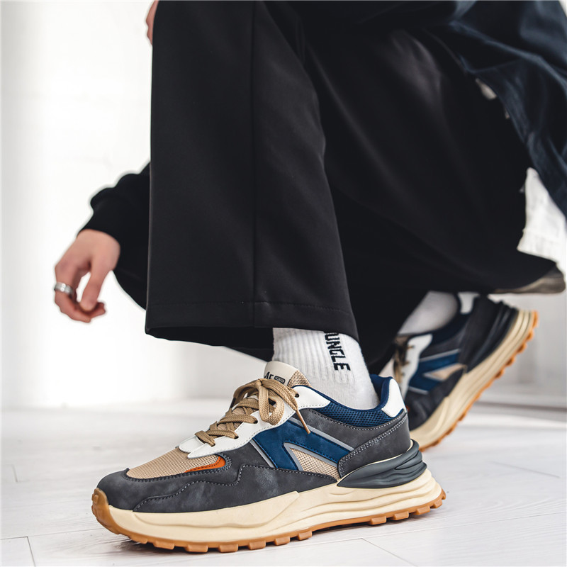 Men's Sneakers ⎜ Breathable Mesh Shoes with Platform and Raised Sole for Autumn
