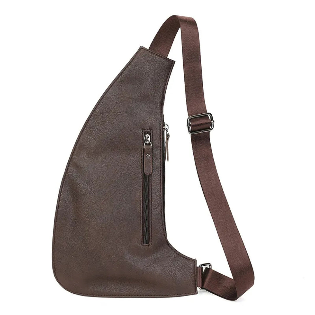 Chest Bag for Men ⎜ Slim Design with Multiple Zips and Secure Anti - Theft Carrying Strap