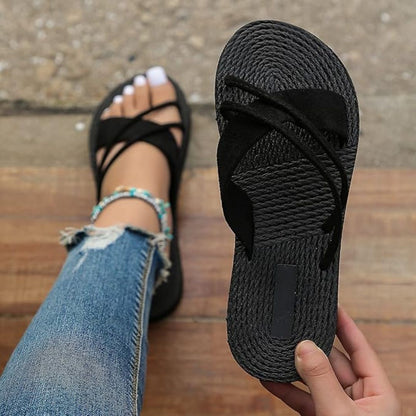 Comfortable Sandals for Women ⎜ Flat Shoes with Adjustable Straps for Optimum Comfort