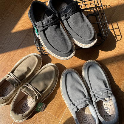 Men's Slip - on Shoes ⎜ Comfortable Summer - Style Canvas Shoes for Leisure and Everyday Wear