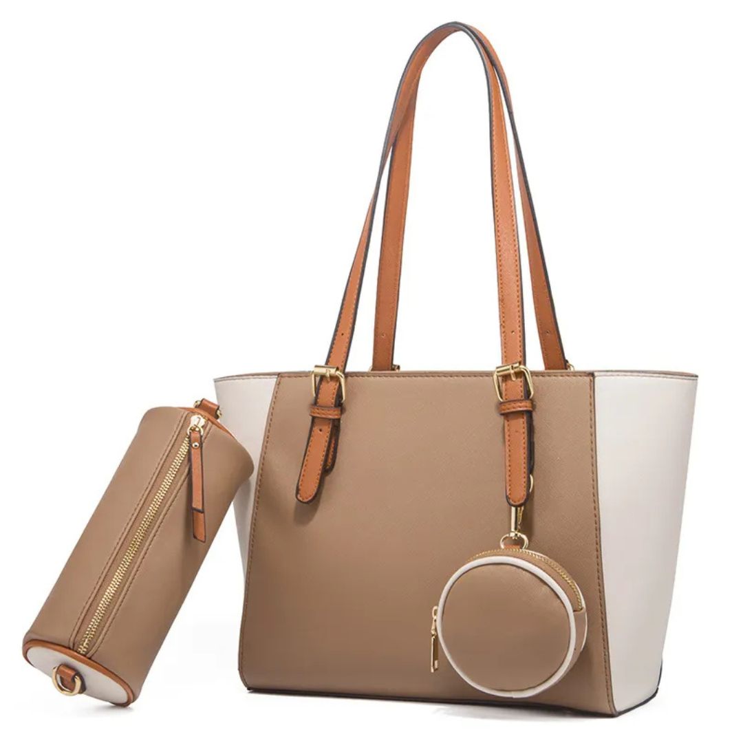 Three - in - One Handbag ⎜ Stylish Bag with Plenty of Storage Space and Accessories