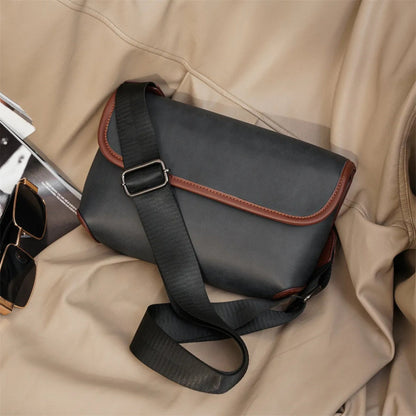 Shoulder Bag for Men ⎜ Fashionable Landscape Format with Magnetic Flap and Adjustable Shoulder Strap