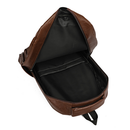 Leather Backpack for Men ⎜ Robust Business Backpack with Plenty of Storage Space for Work and Travelling