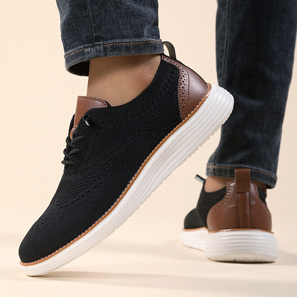 Men's Sneakers ⎜ Breathable Flyknit Shoes for Everyday Wear with Comfort