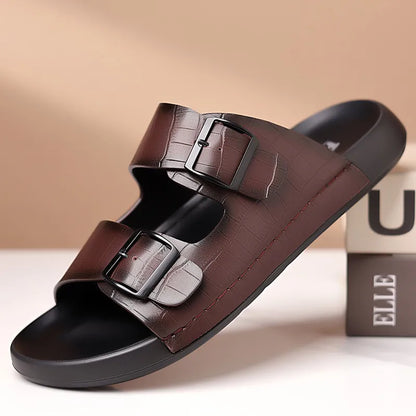 Outdoor Slip - on Shoes for Men ⎜ Non - Slip , Adjustable Casual Shoes with Colour Details