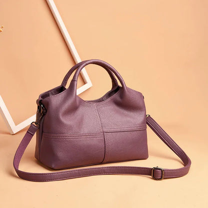 Leather Shoulder Bag for Women ⎜ Fashionable Bag with Large Capacity and Adjustable Shoulder Strap