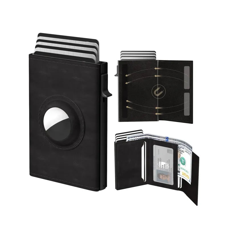Rfid Card Holder for Men ⎜ Ultrathin Carbon Wallet with Easy Access and Space for Multiple Cards