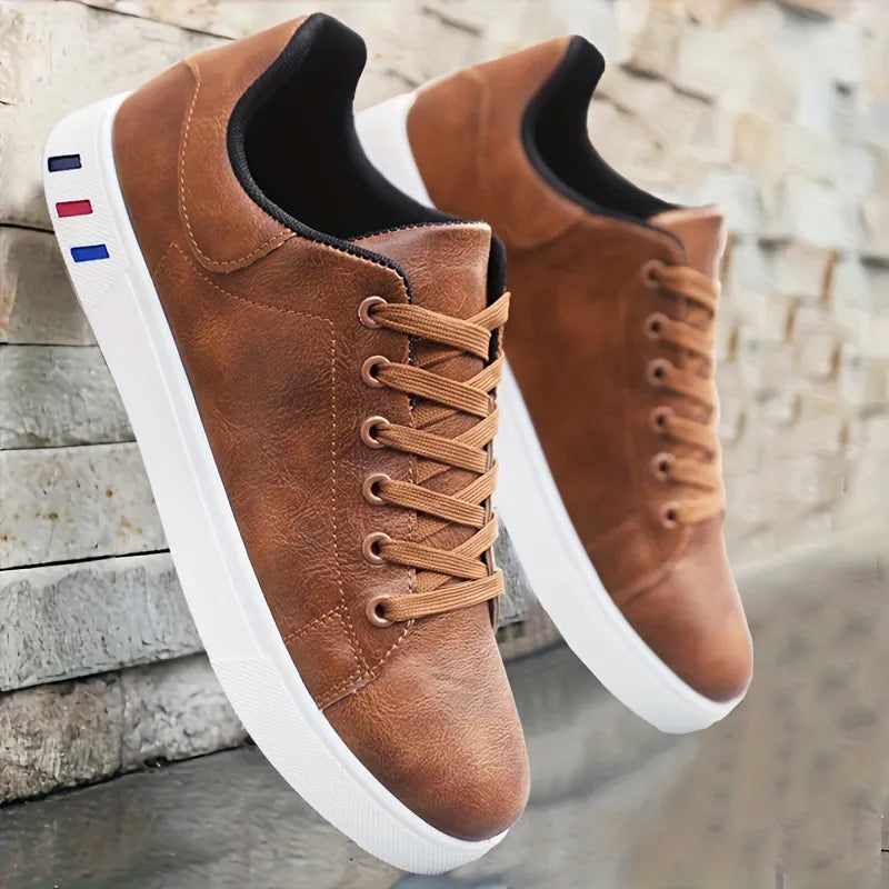 Men's Casual Sneakers ⎜ Trendy Casual Shoes with High - Quality Faux Leather and a Sporty Design