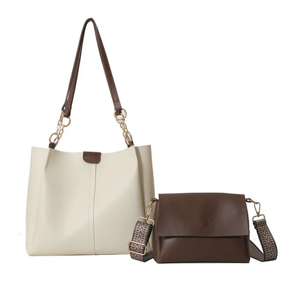 Two - Piece Set of Handbags ⎜ Large Capacity and Stylish Carrying Options for Work and Everyday Life