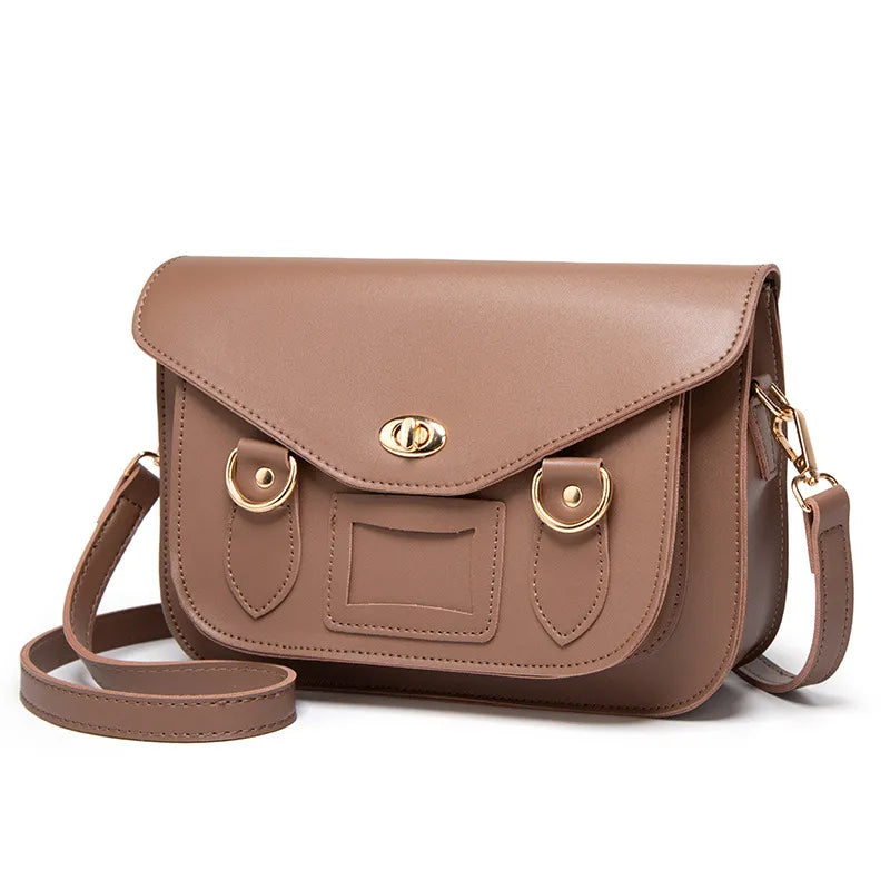 Classic Shoulder Bag for Women ⎜ Fashionable Cambridge - Style Shoulder Bag with Practical Fasteners