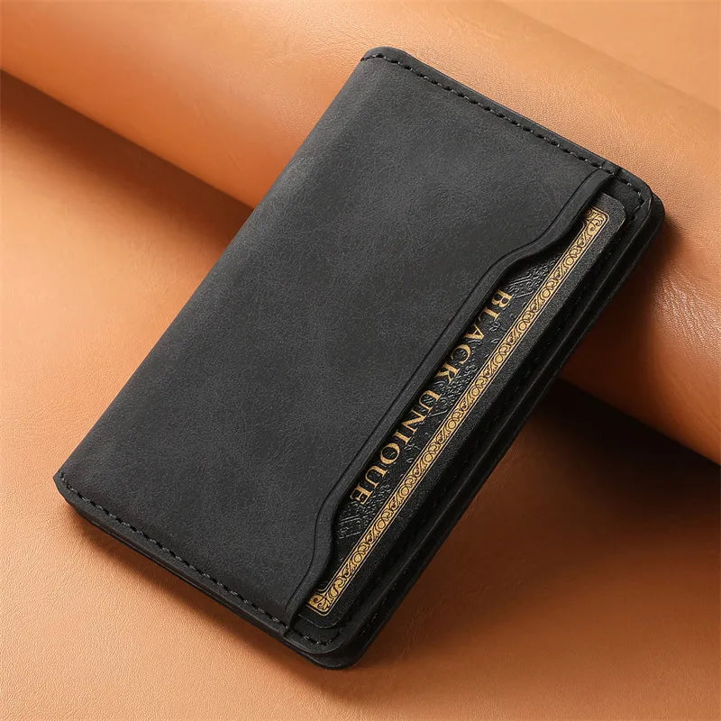 Magnetic Card Holder for Smartphones ⎜ Leather Case with Magsafe Technology and Space for Cards