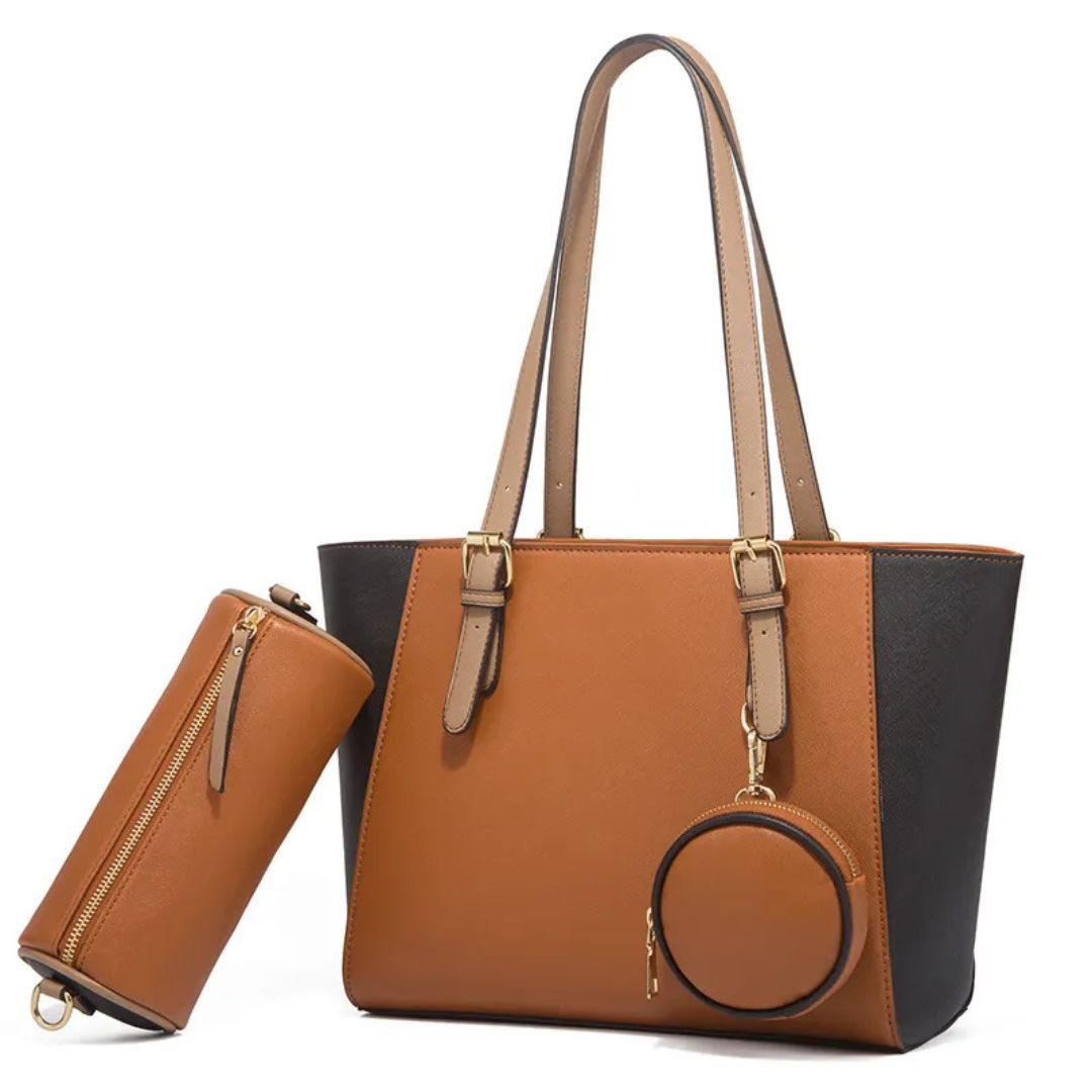 Three - in - One Handbag ⎜ Stylish Bag with Plenty of Storage Space and Accessories