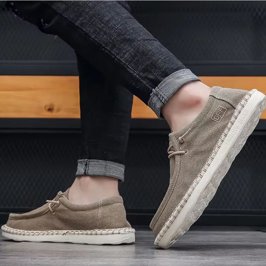 Men's Slip - on Shoes ⎜ Comfortable Summer - Style Canvas Shoes for Leisure and Everyday Wear