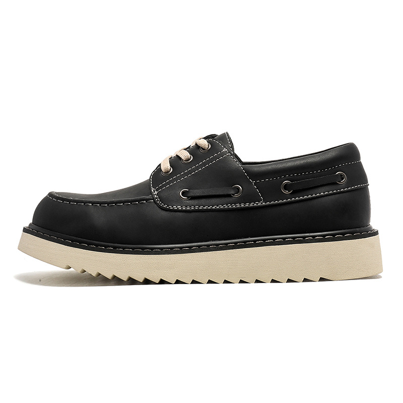 Men's Lace - Up Shoes ⎜ Robust Leather Shoes in Retro Style for Leisure and Everyday Wear