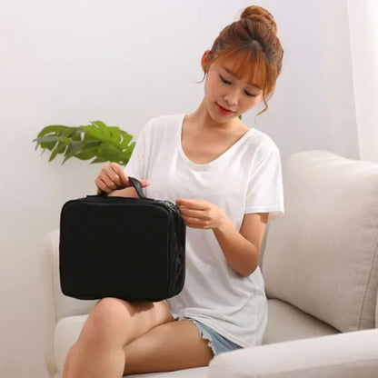 Cosmetics Bag for Women ⎜ Large Storage with Compartments and Robust Zip