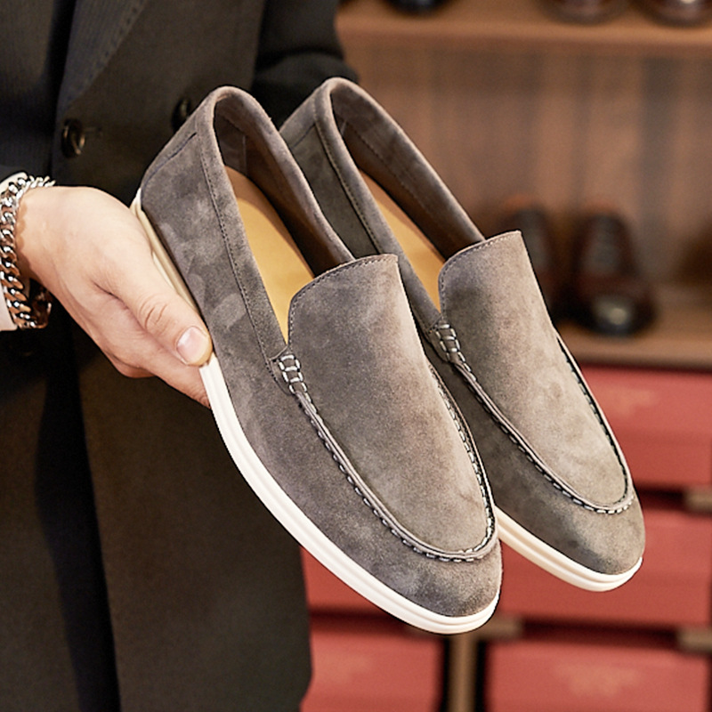 Men's Loafers ⎜ Comfortable Retro - Style Slip - on Shoes in Suede for Everyday Wear