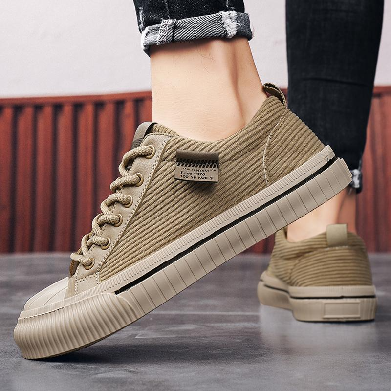 Men's Trainers ⎜ Comfortable Low - Top Shoes Made From Corduroy for a Casual Leisure Look